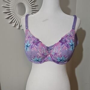 Torrid Purple Floral Lace Bra
